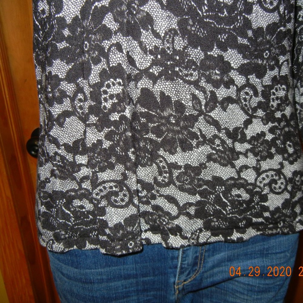 Vintage Casual Party Date Work Floral Top sz L (wt51) - Picture 5 of 13